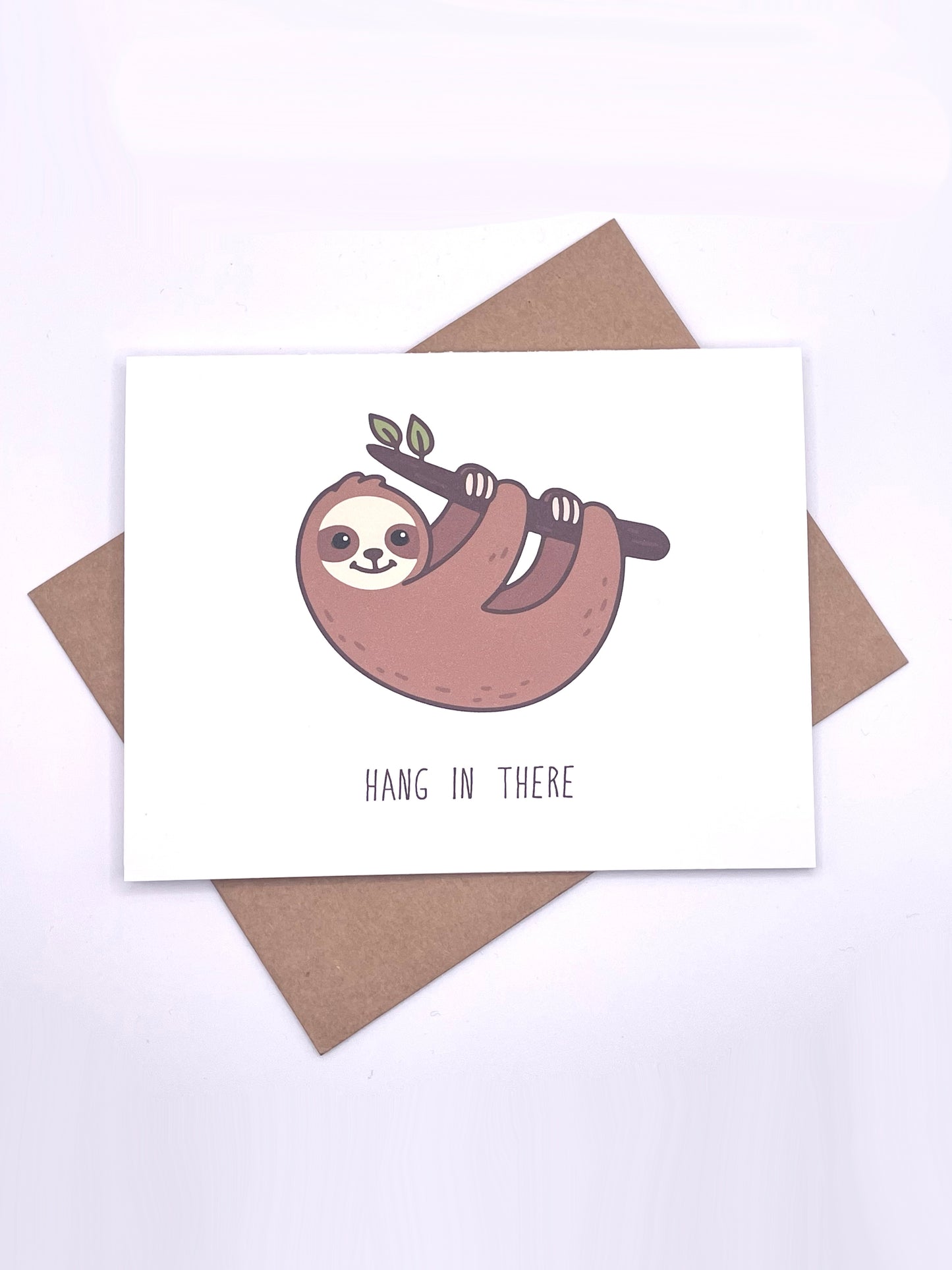 Get well soon card - sloth