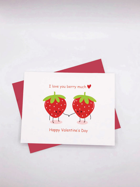 Valentine's day card - Berry