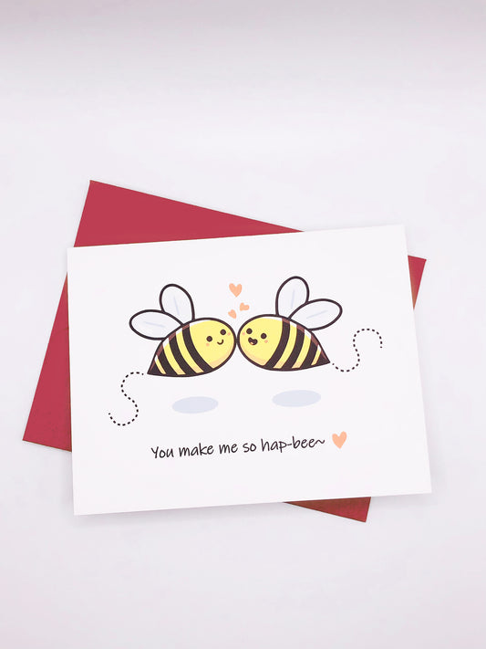 Valentine's day card- hapbee