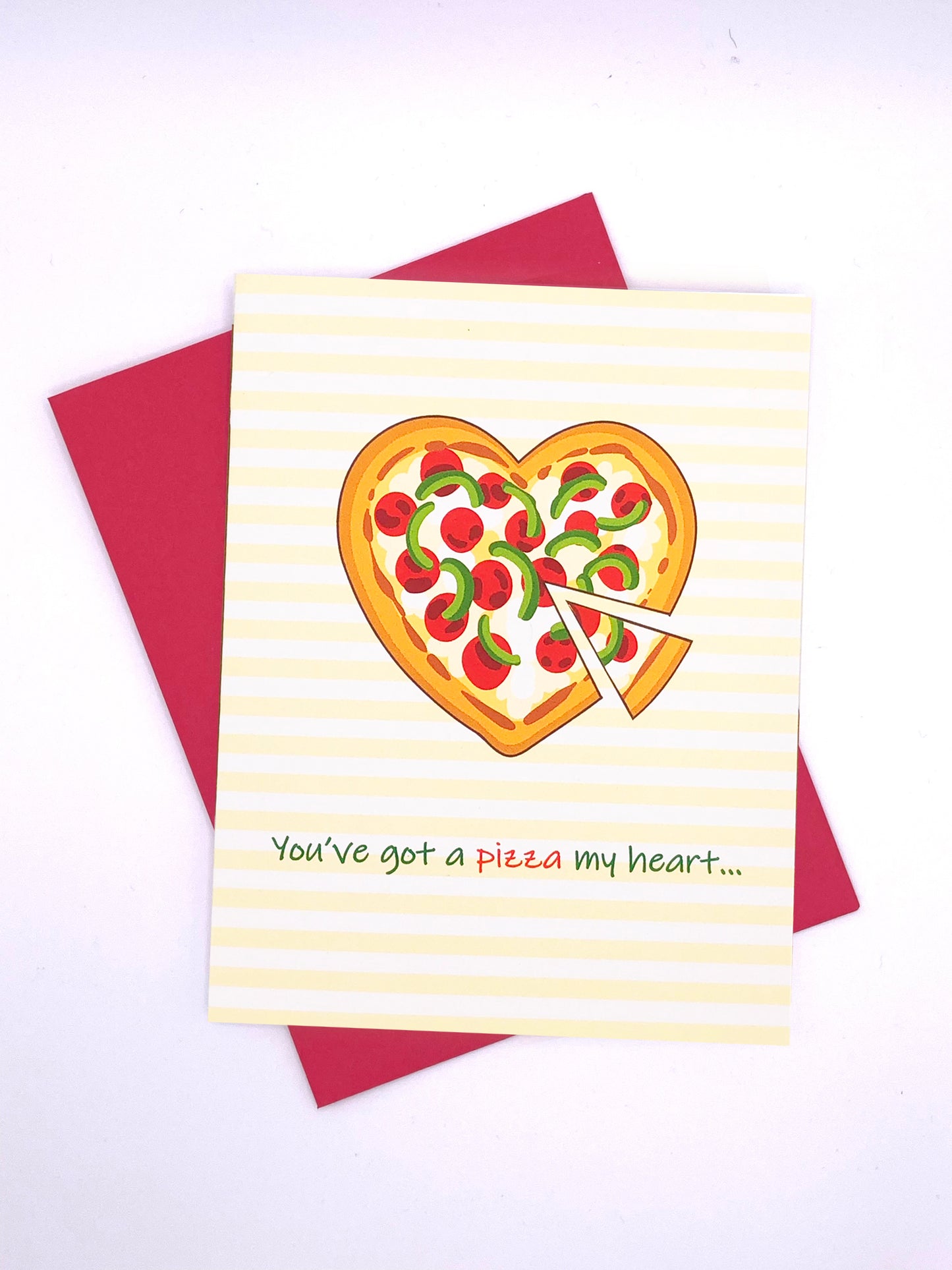 Valentine's day card - pizza