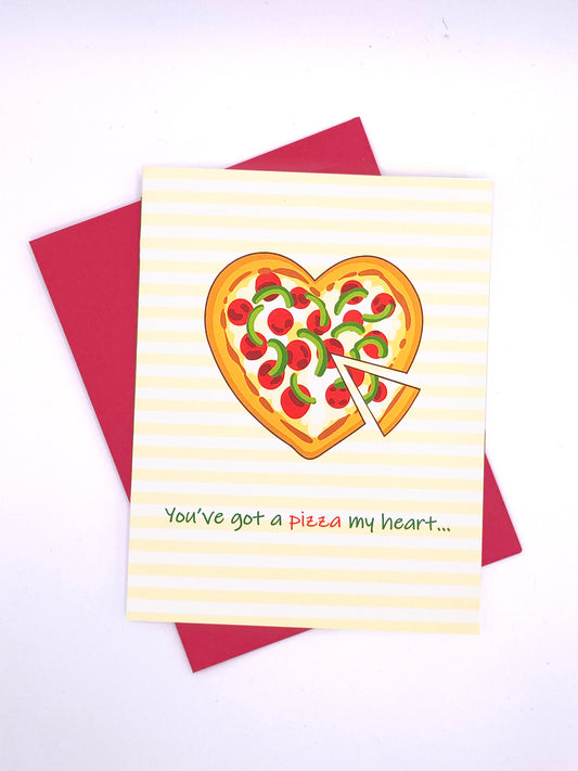 Valentine's day card - pizza