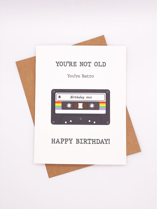 Birthday card - retro